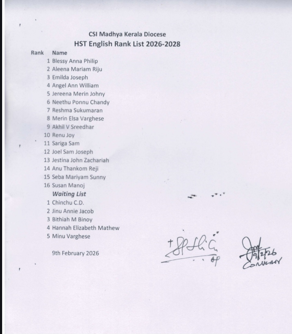 Approved LPST & HST Rank List