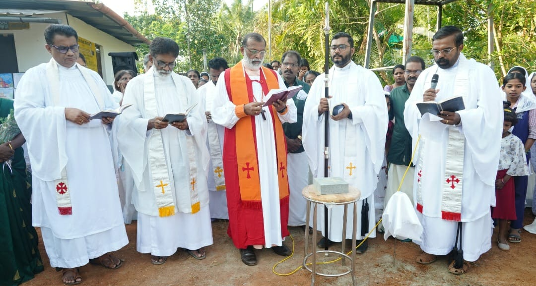 The foundation stone of the new church of  Nilampodinja St. Andrew's CSI  Church was laid.