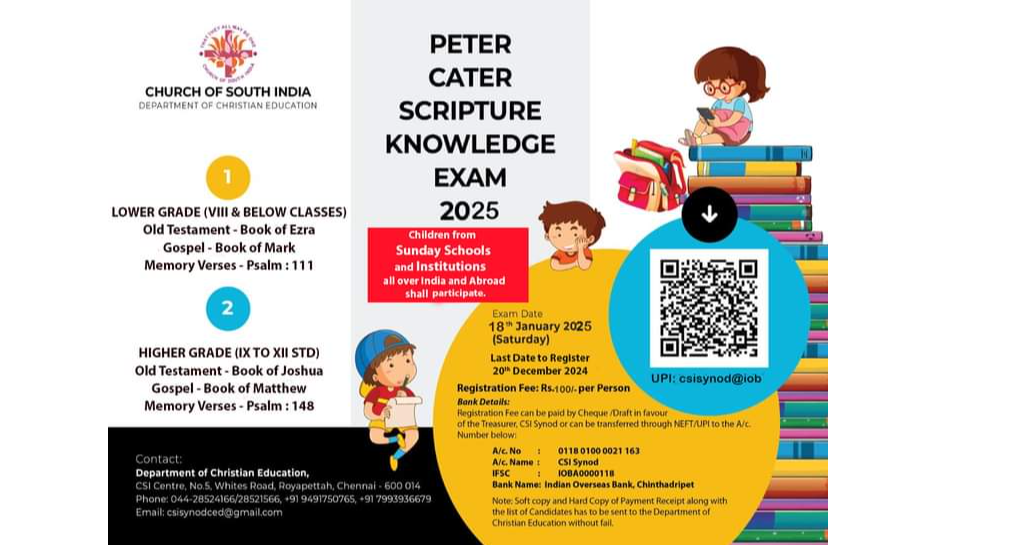 Peter Cater Scripture Knowledge Exam 2025