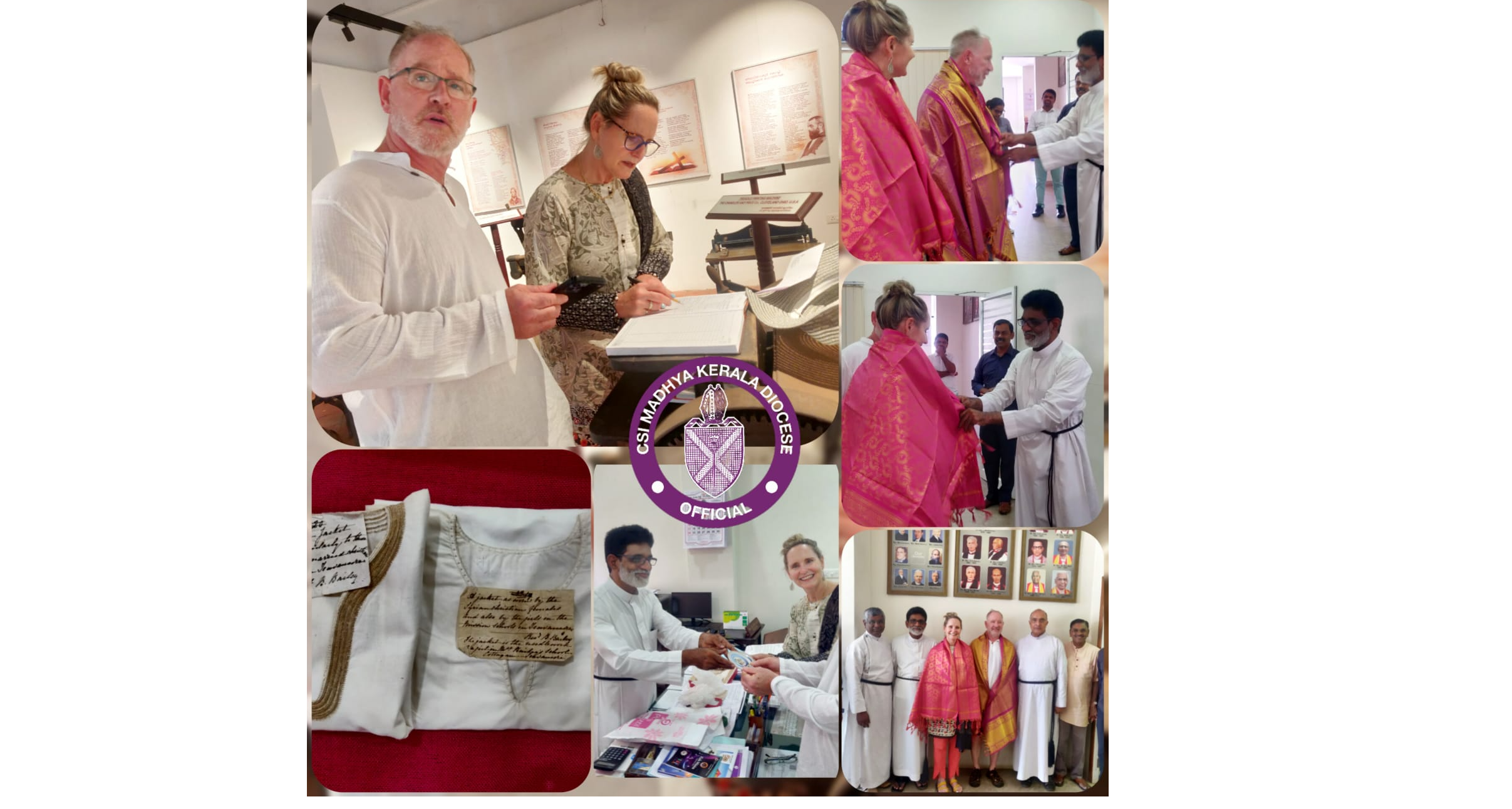 Sandra McCulloch, the Granddaughter of Rev. Benjamin Bailey's Son, Visits Kottayam's Historic Rev. Benjamin Bailey Museum